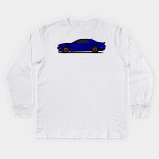 HELLCAT SIDE NAVY Kids Long Sleeve T-Shirt